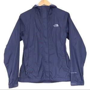 The North Face HyVent Lightweight Water-Resident Blue Hooded Fall Jacket